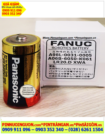 Fanuc A98L-0031-0005; Pin nuôi nguồn Fanuc A98L-0031-0005 Alkaline 1.5v chính hãng, Xuất xứ Belgium